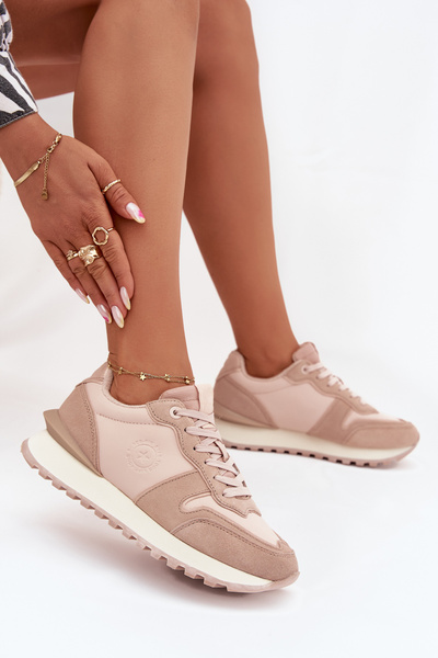 Жіночі Шкіряні Кросівки Big Star OO274521 HI-POLY SYSTEM Nude