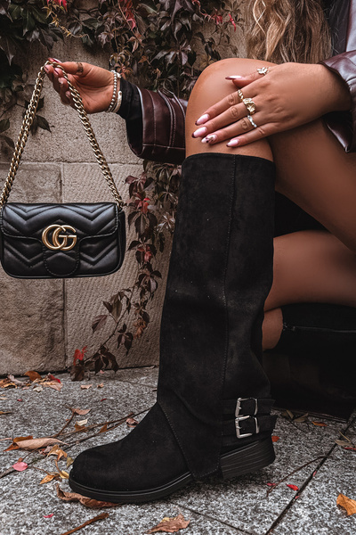 Жіночі чоботи з кліпсами чорний Umbria