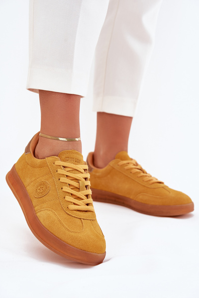 Жіночі Замшеві Кросівки Big Star RR274846 HI-POLY SYSTEM Жовті