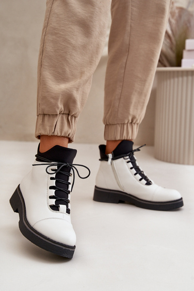 Чоботи жіночі утеплені з еко шкіри бежеві Erisabelle