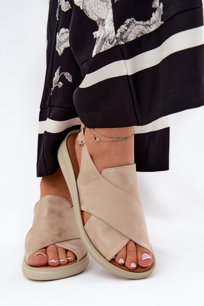 Жіночі Сандалі З Еко Шкіри Золоті Tosmelia