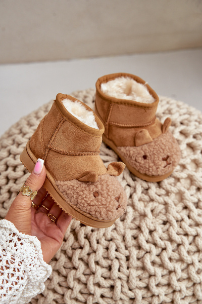 Утеплені дитячі зимові черевики Llama Camel Esandira