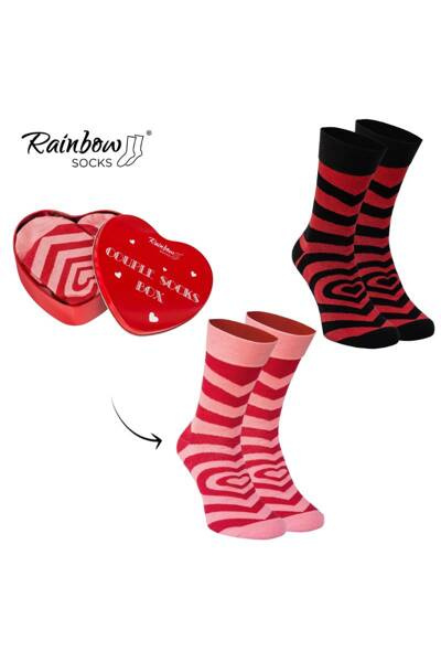 Шкарпетки COUPLE BOX 2 Pairs Box Heart Rainbow Socks