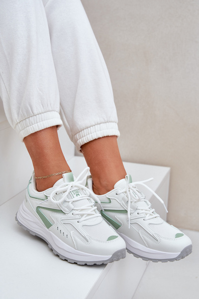 Жіноче Спортивне Взуття Big Star NN274A095 HI-POLY SYSTEM Біло-Зелене