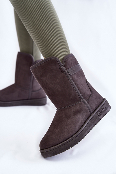 Жіночі високі зимові черевики Big Star KK274619 сірі