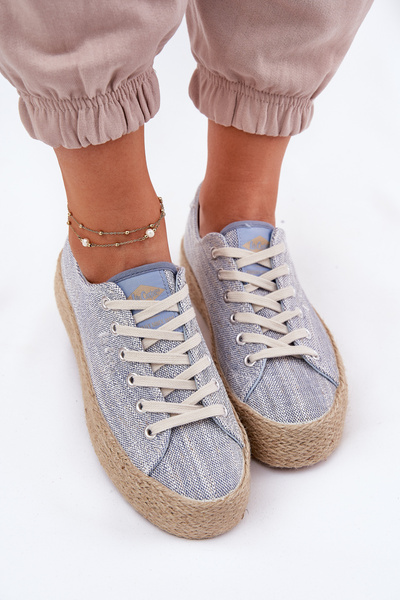 Жіночі Кросівки На Платформі З Плетінням Lee Cooper LCW-25-02-3284 Світло-бежеві