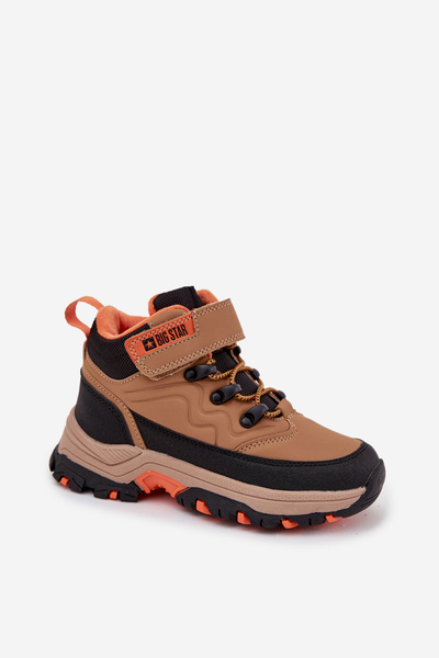 Дитячі зимові чоботи на липучках Big Star SS374012 Коричневі