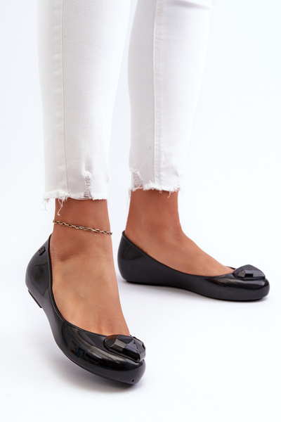 Жіночі балетки з ароматом і сердечком ZAXY NN285011 Чорні