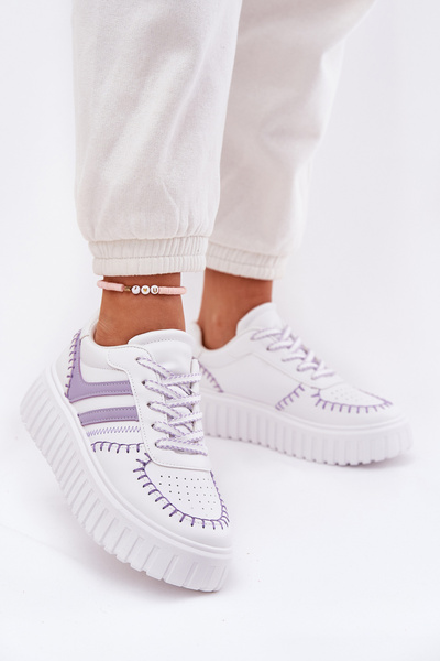 Жіночі Кросівки На Платформі Фіолетові Ofenale