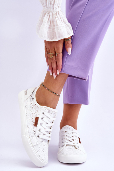 Жіночі мереживні кросівки BIG STAR W274925 Білі