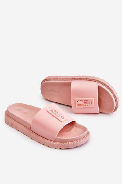 Жіночі тапочки Big Star LL274425 Світло-рожеві