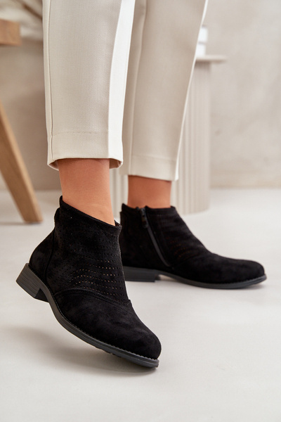 Жіночі чорні чоботи S.Barski HY42-076