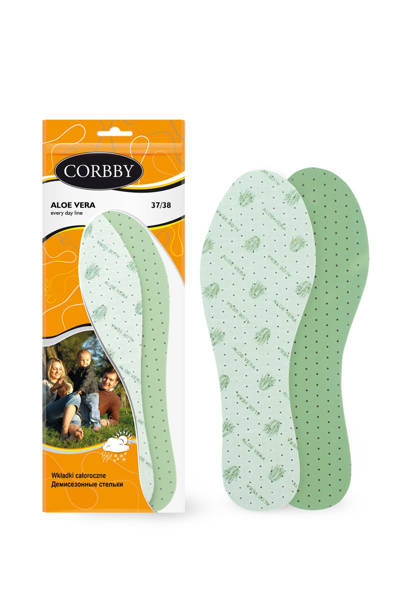 Устілки Corbby ALOE VERA з екстрактом алое вера