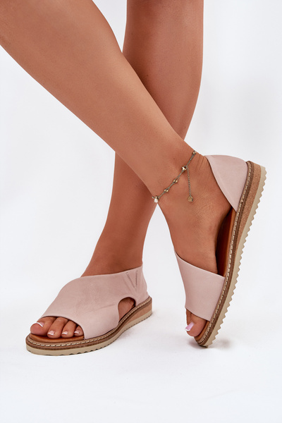 Жіночі шкіряні сандалі Artiker 46C1018 Світло-рожеві