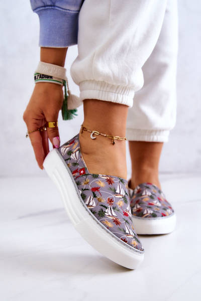 Жіночі кросівки Slip On Memory Foam Big Star JJ276015 сірі