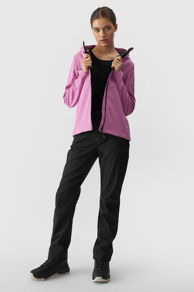 Жіночі софтшелл трекінгові штани мембрана 5000 4F Чорні 4FWAW24TFTRF0784-20S