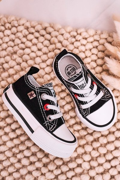 Дитячі класичні низькі кросівки BIG STAR HH374194 Чорні