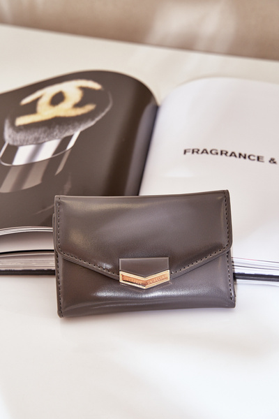 Лакований Жіночий Гаманець Темно-Сірий Rahner