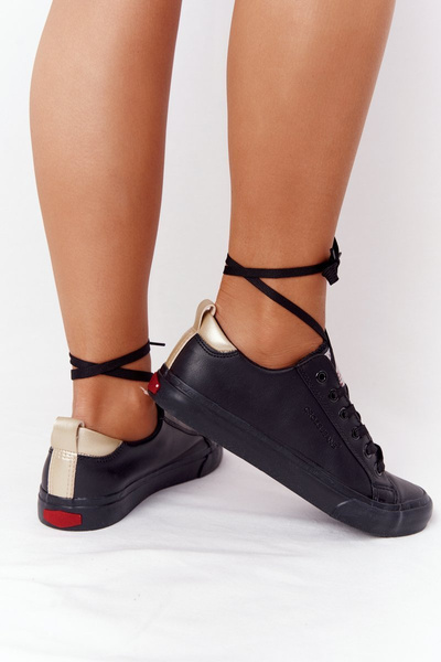 Жіночі шкіряні кросівки CROSS JEANS HH2R4003C Чорні