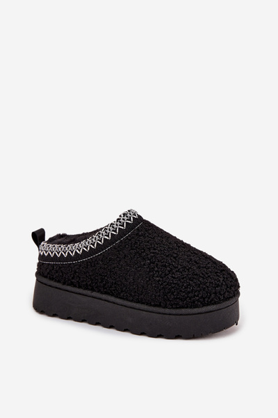 Дитячі Юнацькі Снігові Черевики З Вовною Тип Чорні Selathiel