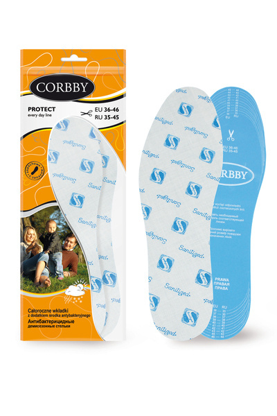 Цілорічні устілки Corbby PROTECT з антибактеріальним засобом