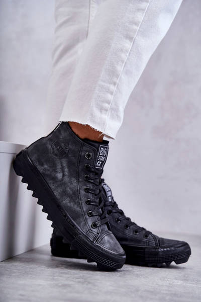 Жіночі кросівки Big Star High Warm Black GG274069