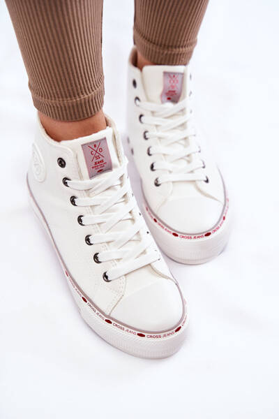 Жіночі високі утеплені кросівки Cross Jeans KK2R4044C білі