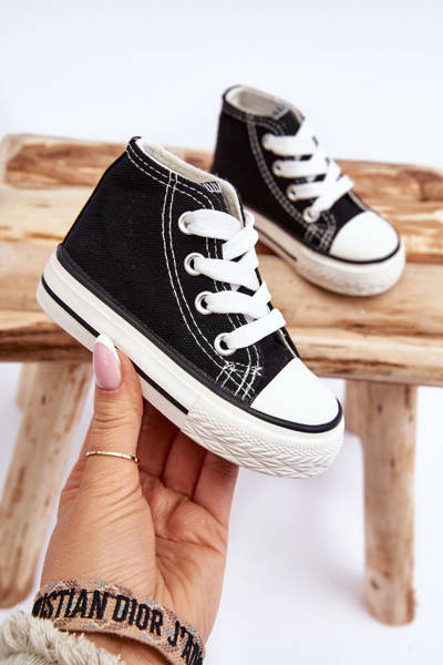 Дитячі високі кросівки Filemon чорні