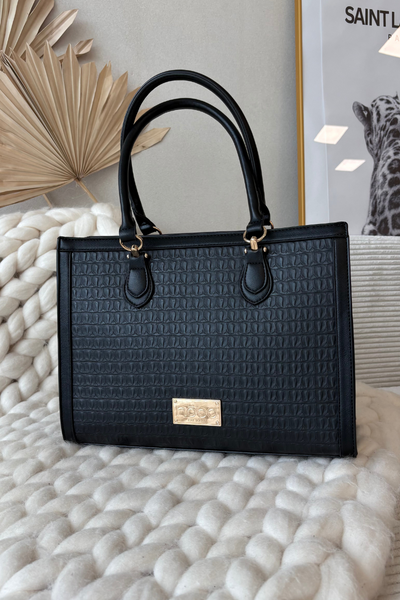Сумка З Візерунком Тиснення NOBO BAG6150-020 Чорна