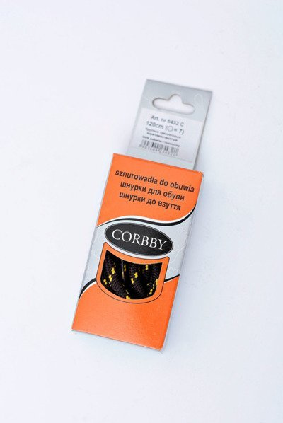 Трекінгові шнурки Коричнево-жовті CORBBY