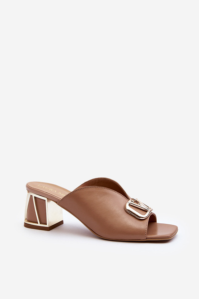 Елегантні жіночі босоніжки на підборах Laura Messi 2771 Beige