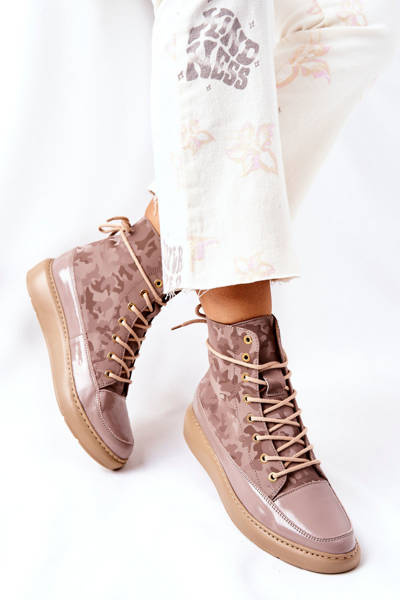 Спортивне шкіряне взуття Lewski 3034 Beige Moro