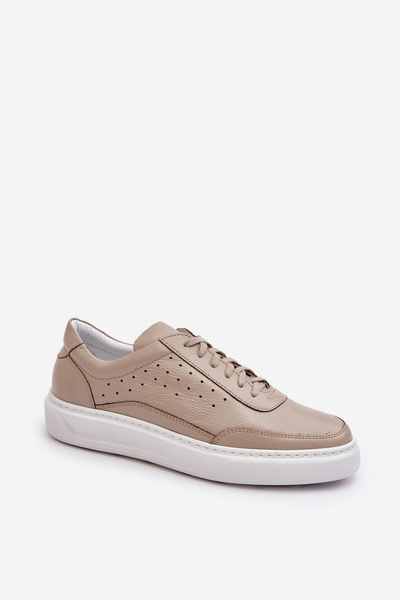 Чоловіче шкіряне спортивне взуття Zazoo 1544 Beige
