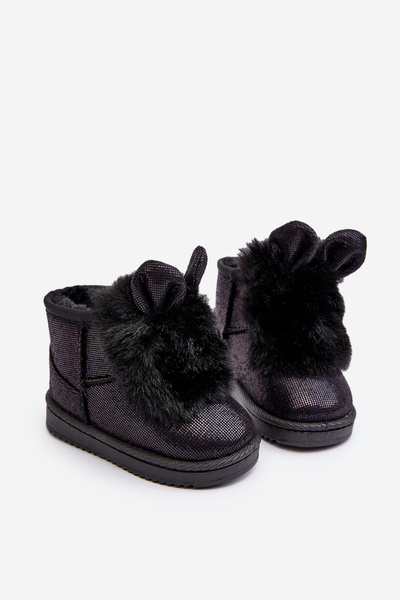 Дитячі снігові черевики з вушками Black Betty