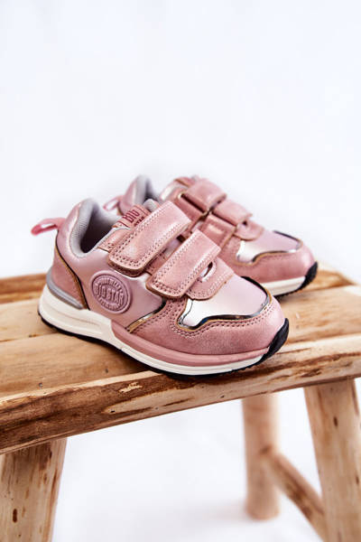 Дитяче спортивне взуття на липучці Big Star KK374180 Pink