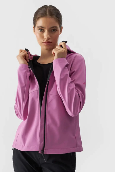 Жіноча куртка 4F Softshell Membrane 5000 4F Pink 4FWAW24TSOFF285-54S