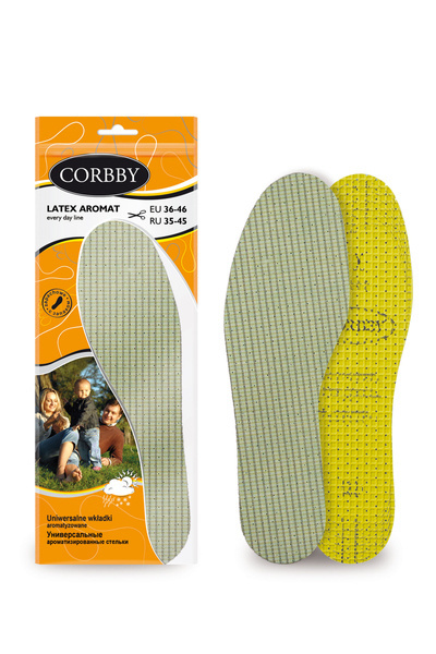 Цілорічні устілки Corbby LATEX AROMAT з ароматизатором