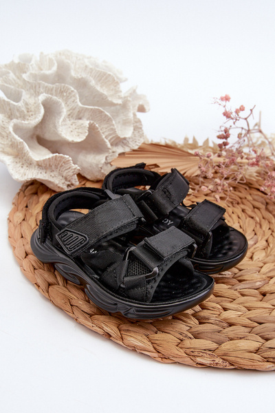 Дитячі босоніжки на липучці Black Orretta