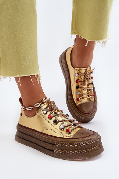 Жіночі кросівки на платформі GOE NN2N4055 Gold