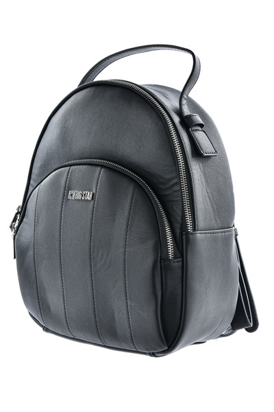 Жіночий шкіряний рюкзак 2в1 Big Star LL574097 Чорний