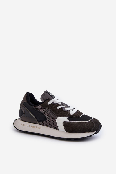 Чоловічі спортивні кросівки з системою Memory Foam Big Star NN174347 Чорні