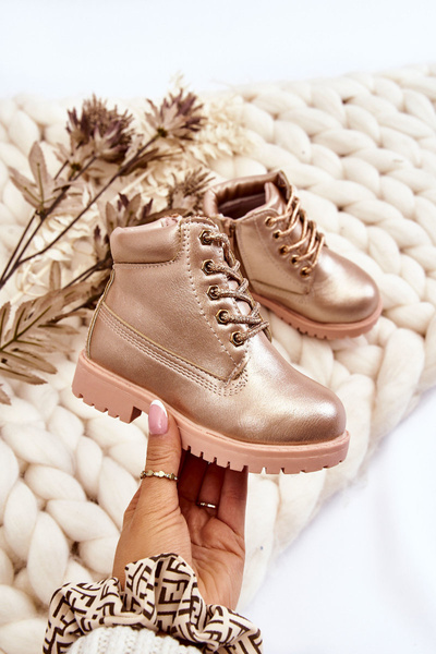 Дитячі черевики Trappers утеплені Pink Gold Dexter