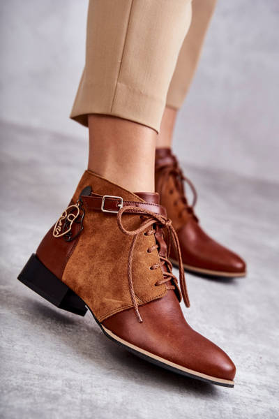 Жіночі шкіряні черевики Maciejka 5743A-29 Коричневі