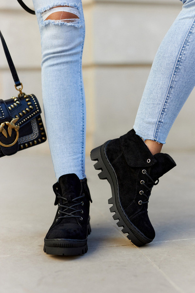 Замшеві черевики Trapper Tiered Black Dalles