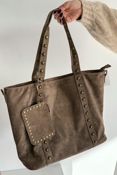 Жіноча сумка з оздобленням Бежевий Kynelle