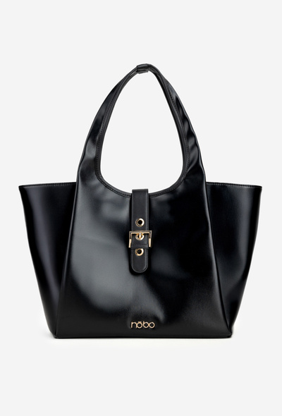 Сумка-шопер з пряжкою NOBO BAG6010-020 Чорна