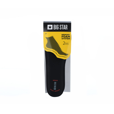 Устілки взуття BIG STAR Memory Foam System 2 пари чорні 