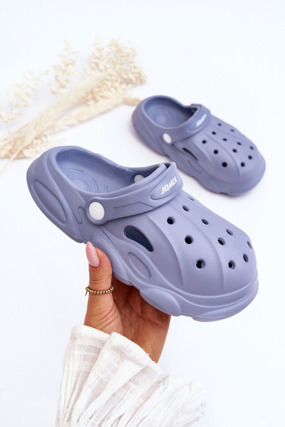 Дитячі поролонові тапочки Crocs Blue Cloudy