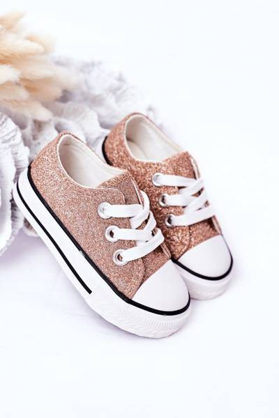 Дитячі блискучі кросівки Rose Gold Bling-Bling