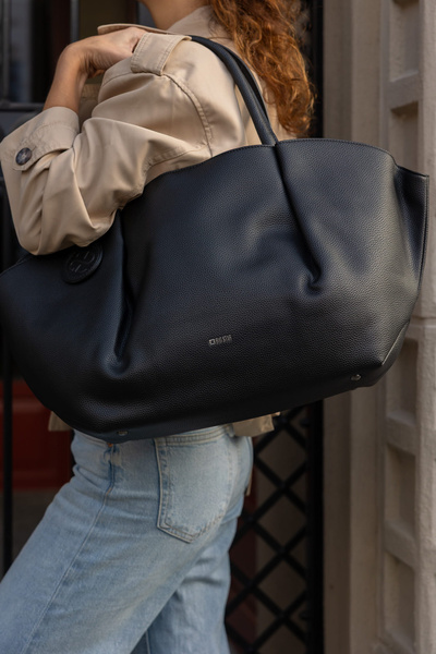 Велика жіноча сумка-шопер Big Star SS574005 чорна